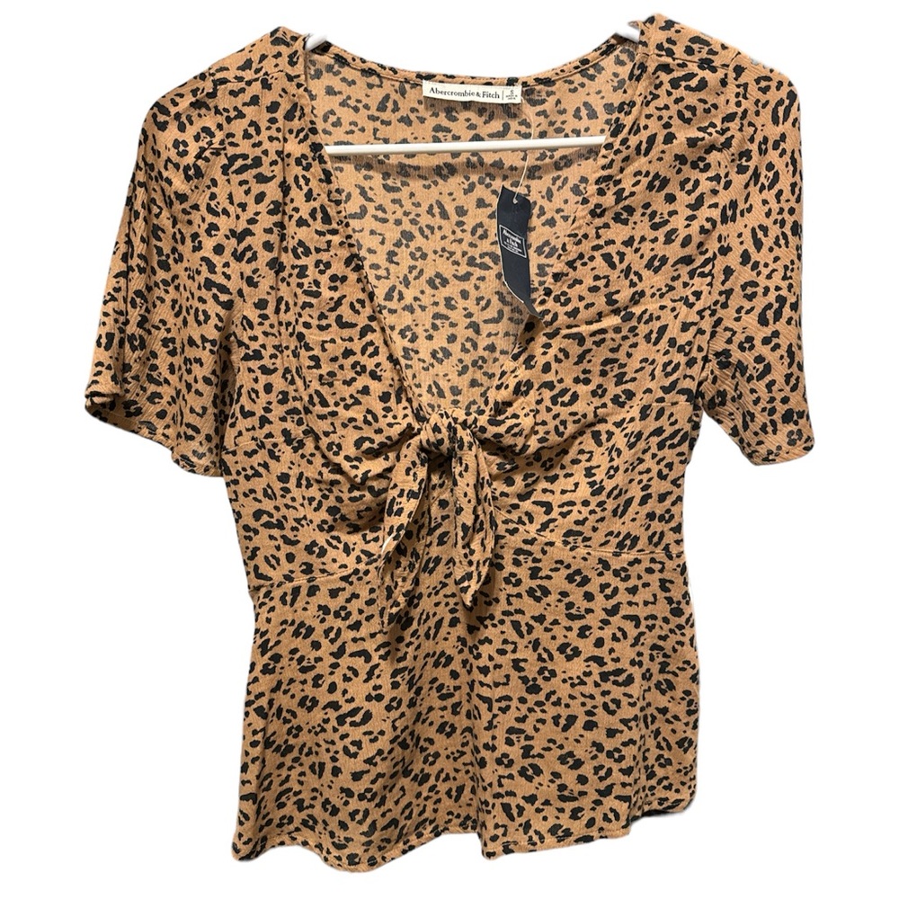NWT Abercrombie & Fitch cheetah top